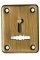 Накладка дверная Pasini бронза под сув.ключ со шторкой OGV