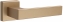Дверная ручка на квадратной розетке Kubo 1317/215 Матовая латунь F02