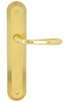 Дверная ручка Extreza ALDO (Альдо) 331 на планке PL05 PASS полированное золото F01