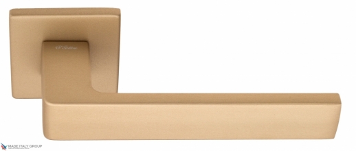 Дверная ручка на квадратном основании Fratelli Cattini BOOM 8FS-KD золото крайола