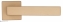 Дверная ручка на квадратном основании Fratelli Cattini BOOM 8FS-KD золото крайола