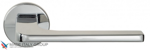 Дверная ручка на круглом основании Fratelli Cattini BOSTON 7FS-CR полированный хром