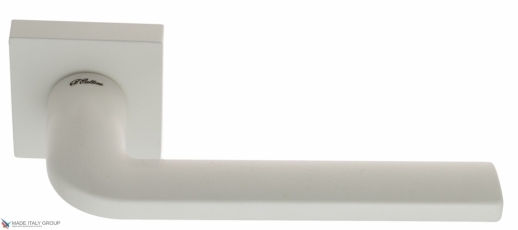 Дверная ручка на квадратном основании Fratelli Cattini LINEA 8-BI белый