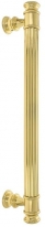 Ручка дверная скоба Extreza BENITO-2 (Бенито) 365 мм Полированная латунь F01