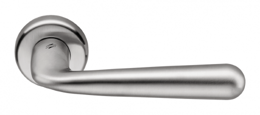 Ручка дверная на круглой розетке Colombo Robodue CD51 R ф/з (50 роз) Матовый хром