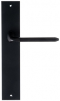 Дверная ручка Extreza Hi-Tech VIKI 127 на планке PL11 черный F22 без доп. запирания PASS