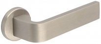 Дверная ручка Extreza Hi-tech SLIM SOUND (Саунд) 106 на круглой розетке R12 матовый никель F20