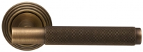 Дверная ручка Extreza TUBA (Туба) 126 на розетке R05 матовая бронза F03