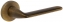 Дверная ручка Extreza Hi-tech Slim VIKI 127 на круглой розетке R16 матовая бронза F03