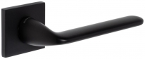 Дверная ручка Extreza Hi-tech VIKI 127 на квадратной розетке R15 черный F22
