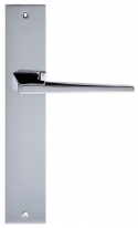 Дверная ручка Extreza Hi-Tech ALIOT 129 на планке PL11 полированный хром F04 сантехническая завертка WC