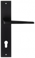 Дверная ручка Extreza Hi-Tech ALIOT 129 на планке PL11 черный F22 под цилиндровый механизм CYL