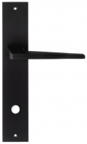 Дверная ручка Extreza Hi-Tech ALIOT 129 на планке PL11 черный F22 сантехническая завертка WC