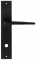 Дверная ручка Extreza Hi-Tech ALIOT 129 на планке PL11 черный F22 сантехническая завертка WC