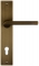 Дверная ручка Extreza Hi-Tech SANTA 128 на планке PL11 матовая бронза F03 под цилиндровый механизм CYL