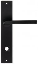 Дверная ручка Extreza Hi-Tech SANTA 128 на планке PL11 черный F22 сантехническая завертка WC