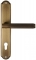 Дверная ручка Extreza TUBA 126 на планке PL01 матовая бронза F03 под цилиндровый механизм CYL