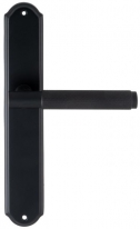 Дверная ручка Extreza TUBA 126 на планке PL01 черный F22 без доп. запирания PASS