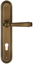 Дверная ручка Extreza ANNET 329 на планке PL05 матовая бронза F03 под цилиндровый механизм CYL