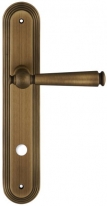 Дверная ручка Extreza ANNET 329 на планке PL05 матовая бронза F03 сантехническая завертка WC
