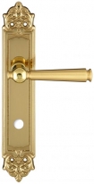 Дверная ручка Extreza ANNET 329 на планке PL02 полированная латунь F01 сантехническая завертка WC
