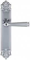 Дверная ручка Extreza ANNET 329 на планке PL02 матовый хром F05 / полированный хром F04 без доп. запирания PASS