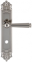 Дверная ручка Extreza ANNET 329 на планке PL02 полированный никель F21 сантехническая завертка WC