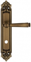Дверная ручка Extreza ANNET 329 на планке PL02 матовая бронза F03 сантехническая завертка WC