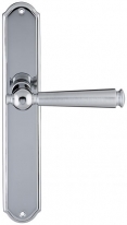 Дверная ручка Extreza ANNET 329 на планке PL01 матовый хром F05 / полированный хром F04 без доп. запирания PASS