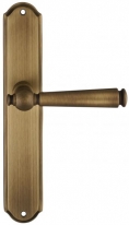 Дверная ручка Extreza ANNET 329 на планке PL01 матовая бронза F03 без доп. запирания PASS