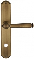 Дверная ручка Extreza ANNET 329 на планке PL01 матовая бронза F03 сантехническая завертка WC