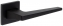 Дверная ручка Extreza Hi-tech Slim ALIOT 129 на квадратной розетке R15 черный F22