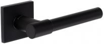 Дверная ручка Extreza Hi-tech Slim NUVO 125 на квадратной розетке R15 черный F22