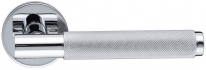 Дверная ручка Extreza Hi-tech Slim TUBA 126 на круглой розетке R16 полированный хром F04