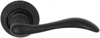 Дверная ручка Extreza AGATA (Агата) 310 на розетке R05 черный матовый F22