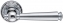 Дверная ручка Extreza ANNET 329 на розетке R02 полированный хром F04