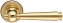 Дверная ручка Extreza ANNET 329 на розетке R03 полированная латунь F01