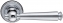 Дверная ручка Extreza ANNET 329 на розетке R03 полированный хром F04