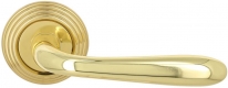 Дверная ручка Extreza ALDO (Алдо) 331 на розетке R05 полированная латунь F01