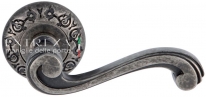 Дверная ручка Extreza LINA (Лина) 313 на розетке R04 античное серебро F45