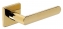 Дверная ручка Extreza Hi-Tech Slim AQUA (Аква) 113 на квадратной розетке R11 полированная латунь F06 [PVD]