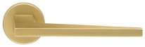 Дверная ручка Extreza Hi-tech Slim AZIMUT-2 102 на круглой розетке R12 матовая латунь F02