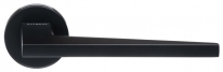Дверная ручка Extreza Hi-tech Slim AZIMUT-2 102 на круглой розетке R12 черный F22