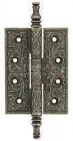 Дверная петля Extreza 6110 универсальная латунная 102x76x4 античное серебро F45 (1шт.)