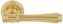 Дверная ручка Extreza PIERO (Пиеро) 326 на розетке R06 полированная латунь F01