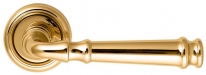 Дверная ручка Extreza BONO (Боно) 328 на розетке R01 полированная латунь F01