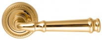 Дверная ручка Extreza BONO (Боно) 328 на розетке R03 полированная латунь F01