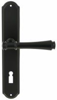 Дверная ручка Extreza Piero (Пьеро) 326 на планке PL01 KEY черный матовый F22