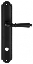 Дверная ручка Extreza PETRA (Петра) 304 на планке PL03 WC черный матовый F22
