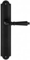 Дверная ручка Extreza PETRA (Петра) 304 на планке PL03 черный матовый F22